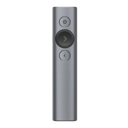 Logitech Spotlight 910-004861 - Presentador Inalámbrico Avanzado con Bluetooth, 30m Alcance, USB-C, Compatible con PowerPoint, Keynote, Zoom, Teams, Color Gris Pizarra